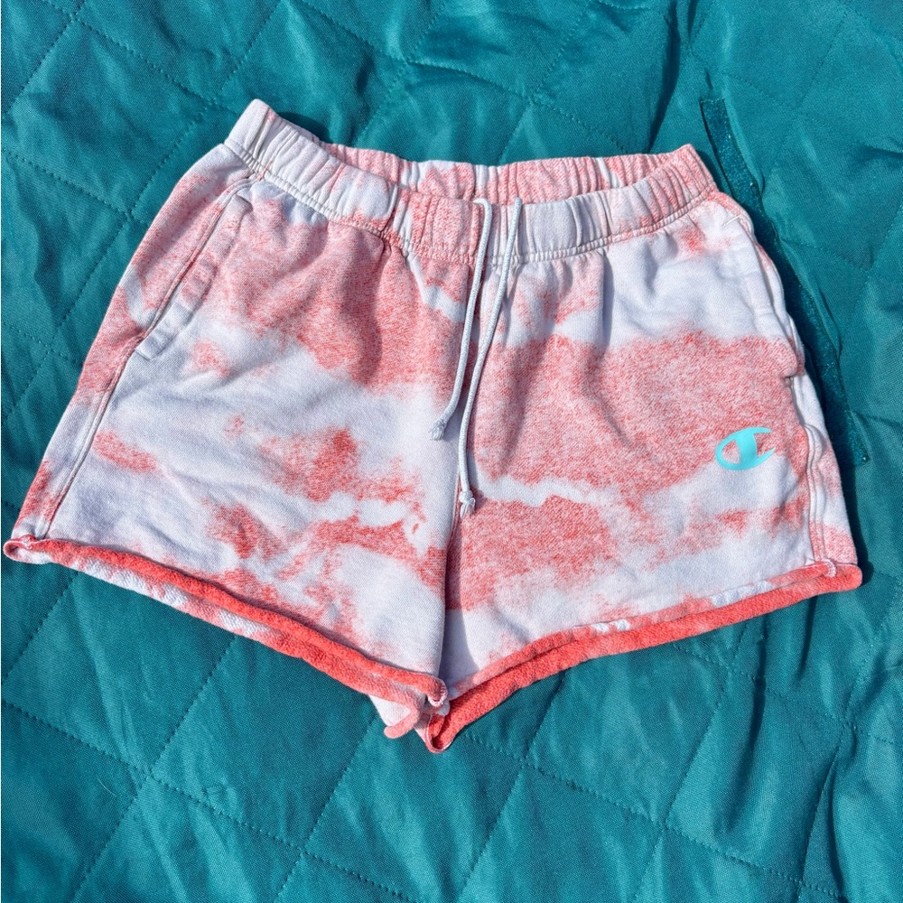 Champion Women's Tie-Dye Shorts - red/orange